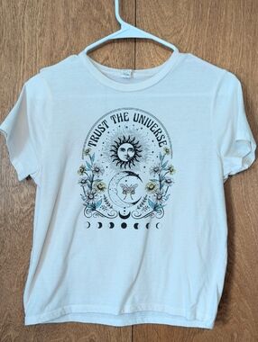 Trust The Universe Graphic Tee - White